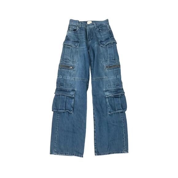 alice + olivia - Cay wide-leg cargo jeans - size 25 - Picture 1 of 4